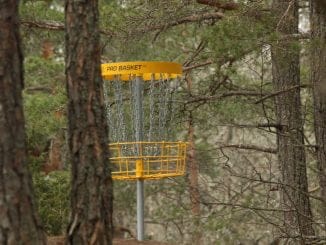 Det här är discgolf