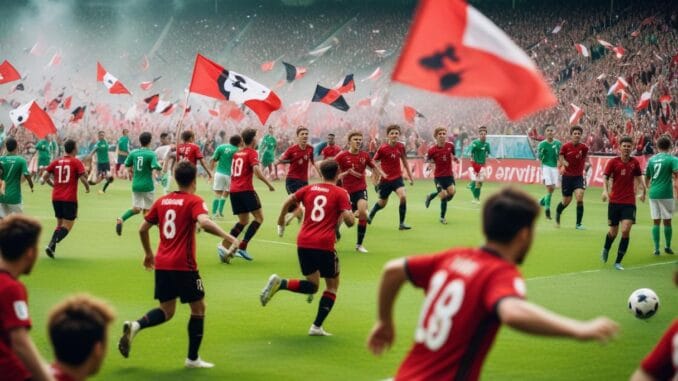 Albaniens herrlandslag i fotboll Albaniens herrlandslag i fotboll illustration