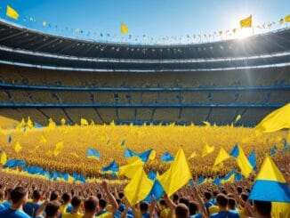 Ukraina fotboll illustration